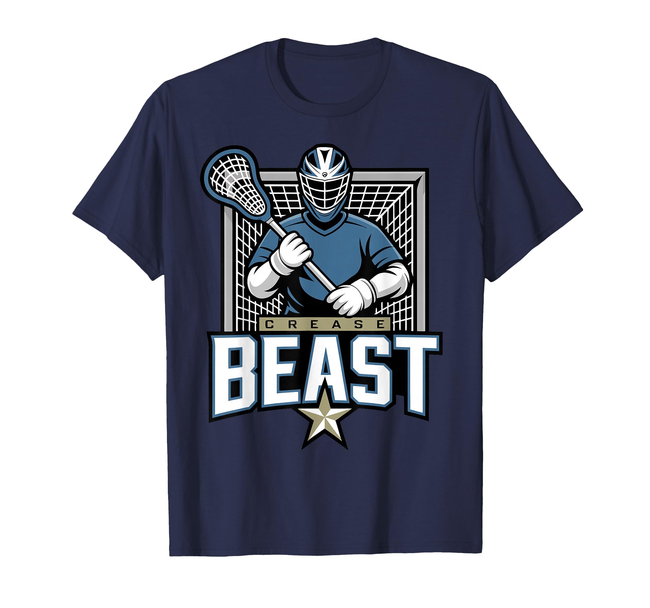 Lacrosse Goalie Lax Goalkeeper Crease T-Shirt - Graphic Print for Adults - T-Shirt, Sweatshirt, Hoodie