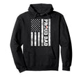 Proud Dad American Flag Funny Soccer Hoodie - Casual Everyday Wear Unisex - T-Shirt, Sweatshirt, Hoodie