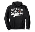 Busy Raising Ballers Volleyball Hoodie - Aesthetic Graphic Men Women - T-Shirt, Sweatshirt, Hoodie
