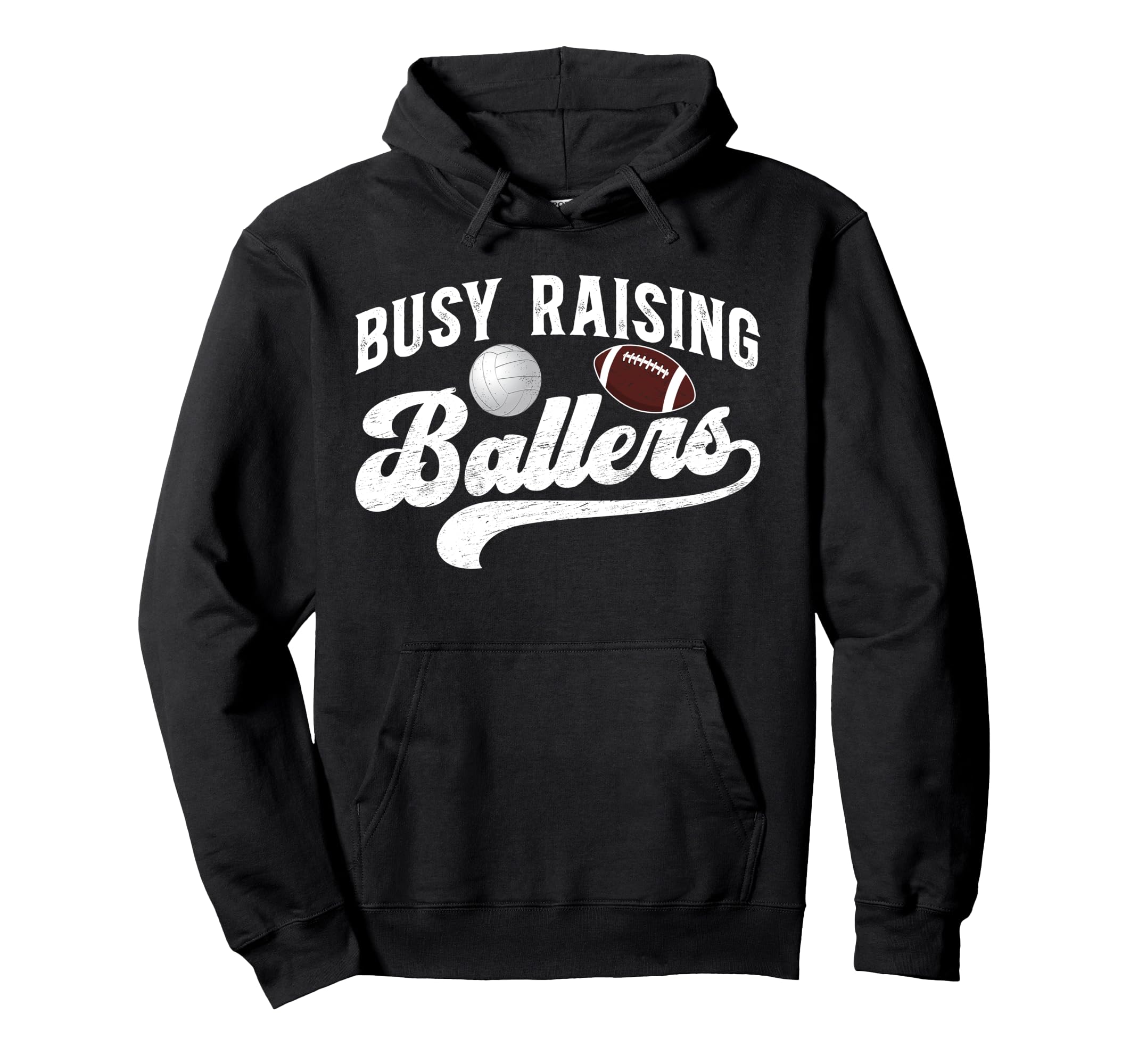 Busy Raising Ballers Volleyball Hoodie - Aesthetic Graphic Men Women - T-Shirt, Sweatshirt, Hoodie