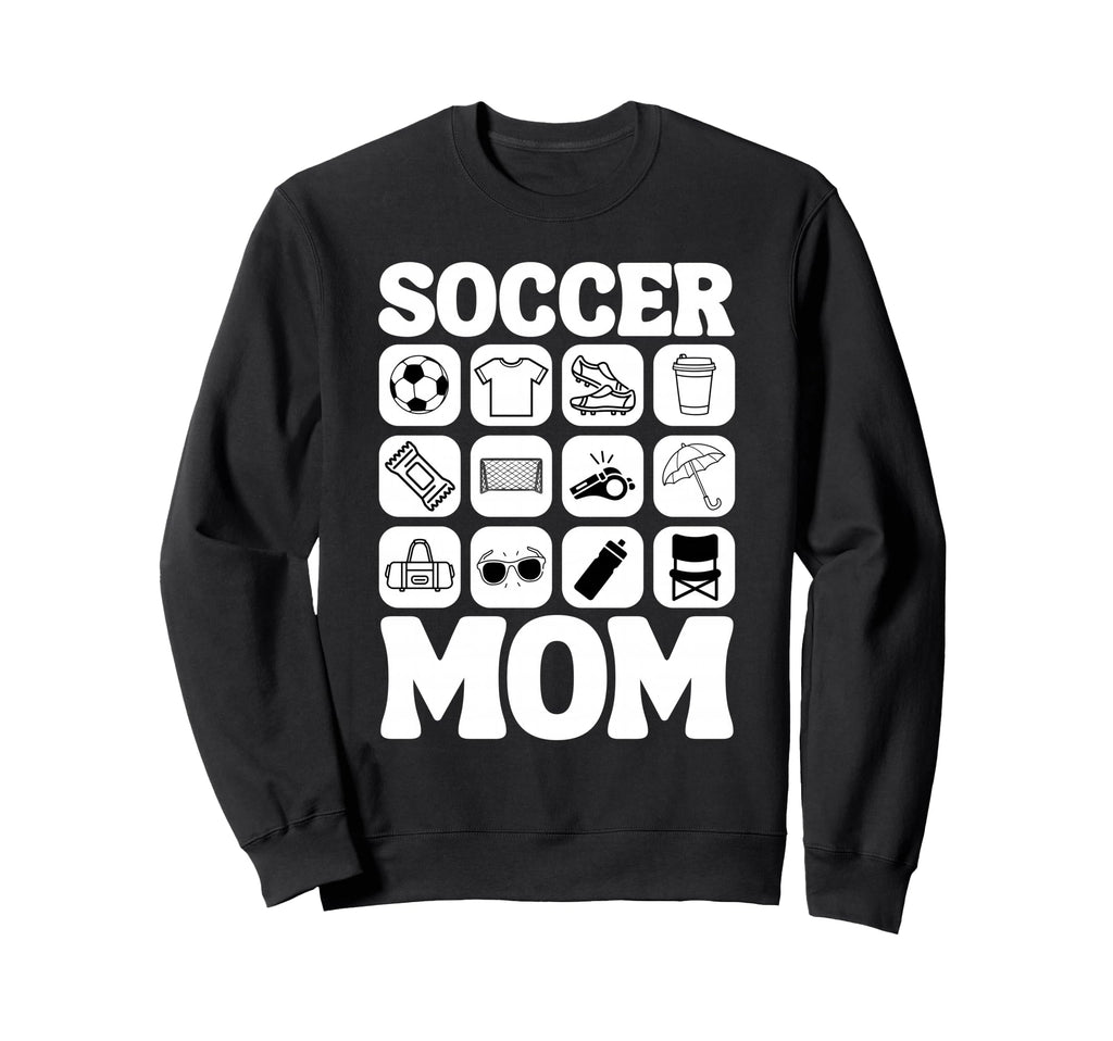 Soccer Mom Icons Soccer Sweatshirt - Unique Graphic Men Women - T-Shirt, Sweatshirt, Hoodie
