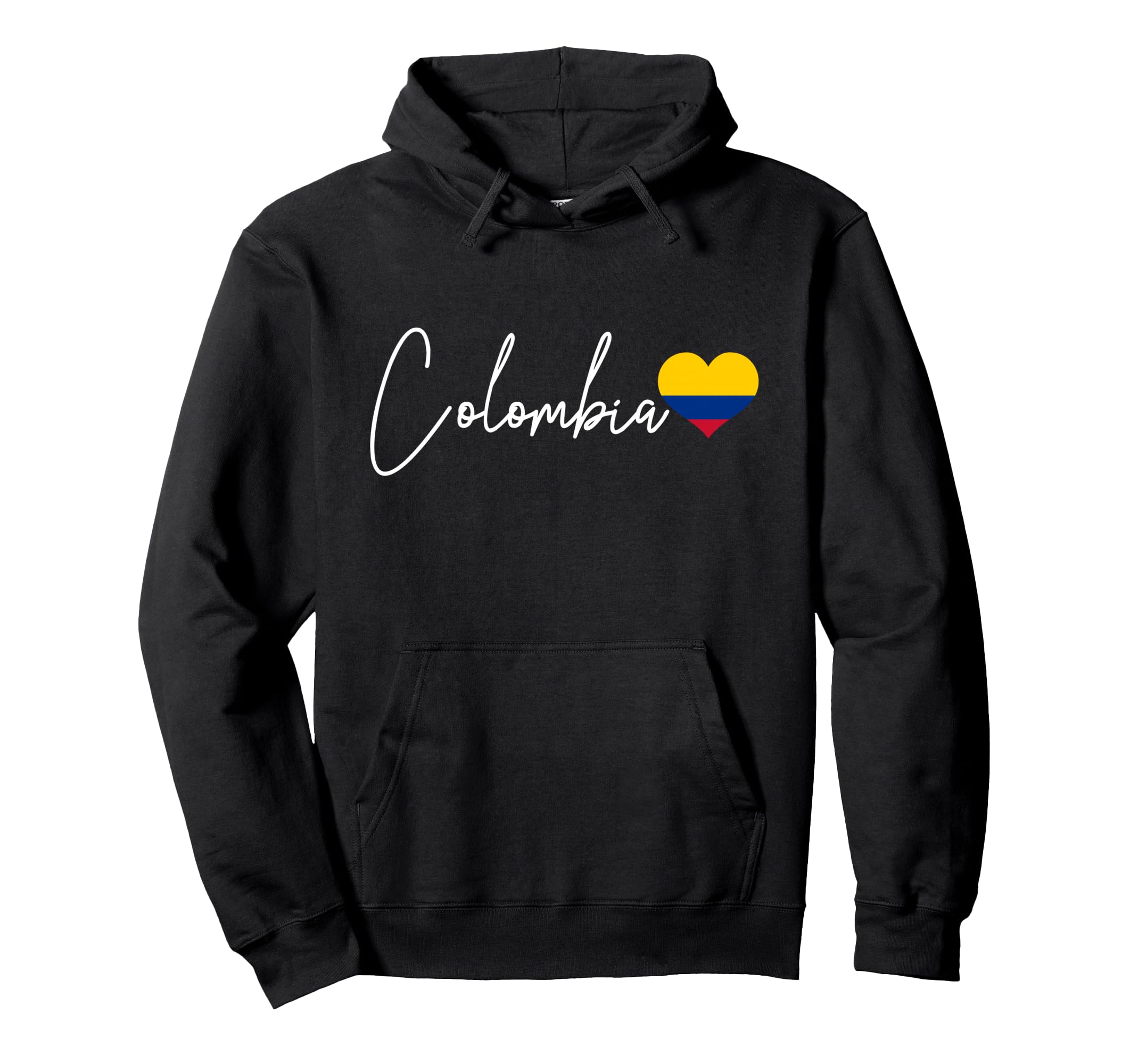 Colombia Heart Pride Colombian Flag Hoodie - Aesthetic Graphic Unisex - T-Shirt, Sweatshirt, Hoodie