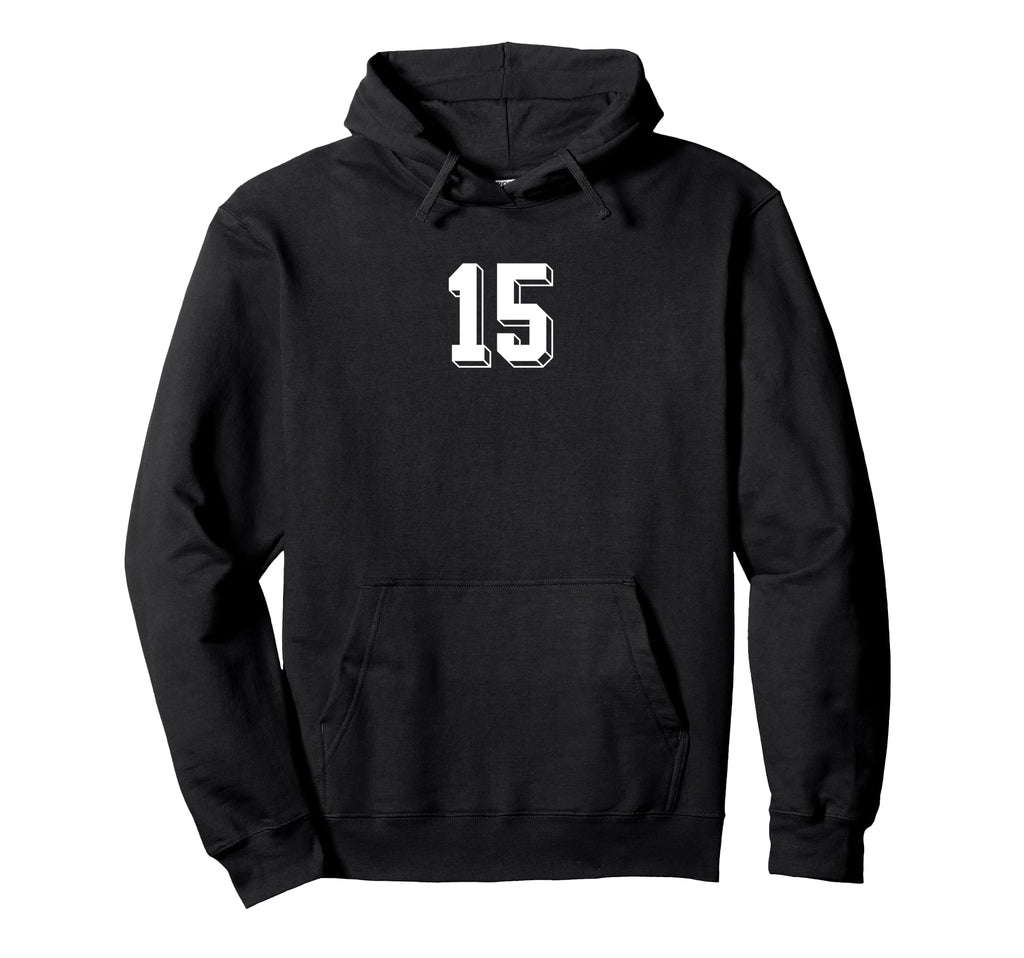 Number 15 80S 90S Soccer Team Hoodie - Casual Everyday Wear Men Women - T-Shirt, Sweatshirt, Hoodie