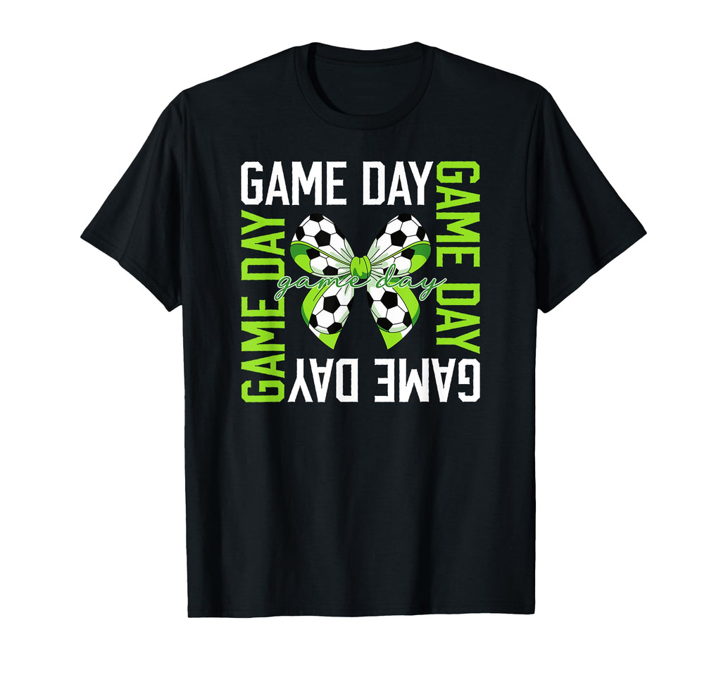 Game Day Soccer Bow Soccer Game Day T-Shirt - Minimalist Print Men Women - T-Shirt, Sweatshirt, Hoodie