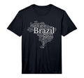 Mens Brazil Map Brazilian Soccer T-Shirt - Casual Everyday Wear Unisex - T-Shirt, Sweatshirt, Hoodie