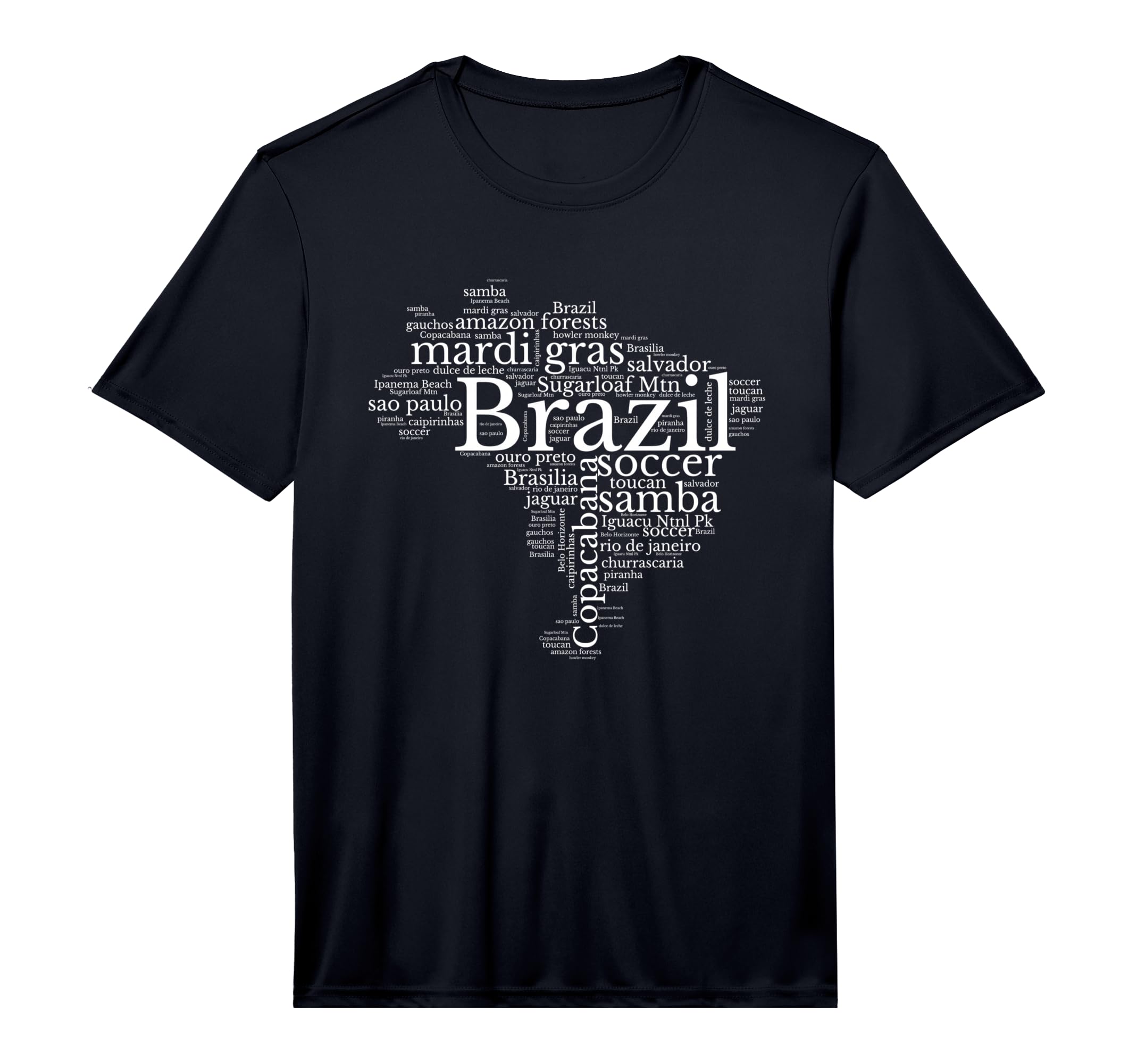 Mens Brazil Map Brazilian Soccer T-Shirt - Casual Everyday Wear Unisex - T-Shirt, Sweatshirt, Hoodie