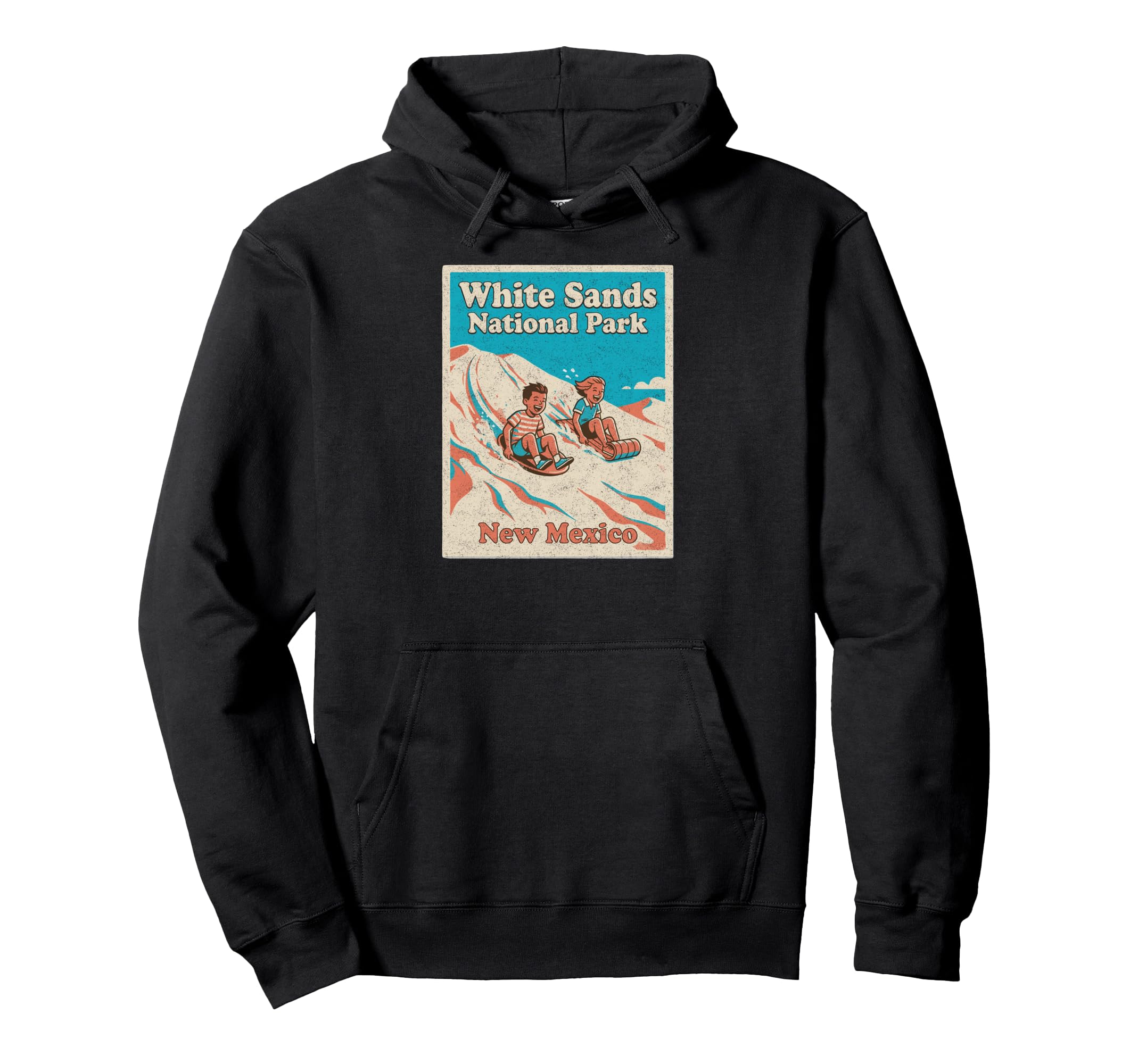 White Sands National Park New Mexico Hoodie - Minimalist Print for Adults - T-Shirt, Sweatshirt, Hoodie