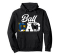 Ball Dad Volleyball Soccer Dad Ballers Hoodie - Unique Graphic Men Women - T-Shirt, Sweatshirt, Hoodie