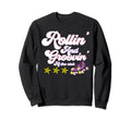 Roller Skates Rollin And Groovin Rink Sweatshirt - Novelty Apparel Unisex - T-Shirt, Sweatshirt, Hoodie