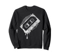 Dripping Cassette Tape Sweatshirt - Casual Everyday Wear Unisex - T-Shirt, Sweatshirt, Hoodie