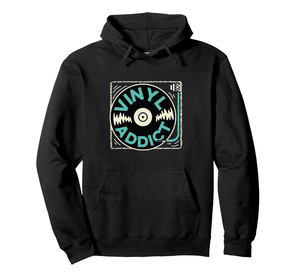 Vinyl Record Player Vinyl Hoodie - Custom Art Print for Adults - T-Shirt, Sweatshirt, Hoodie
