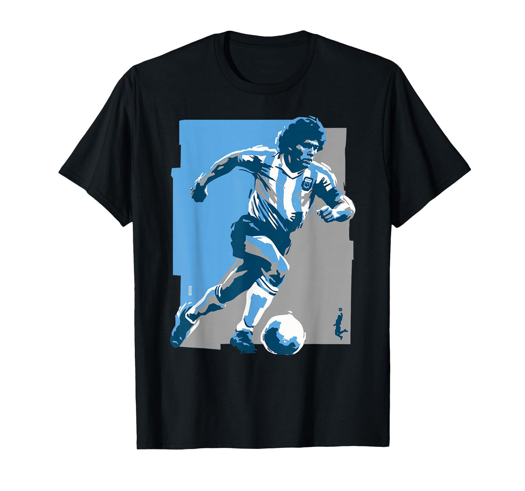 Running Diego Maradona 90S Vibe Soccer T-Shirt - Trendy Graphic Unisex - T-Shirt, Sweatshirt, Hoodie