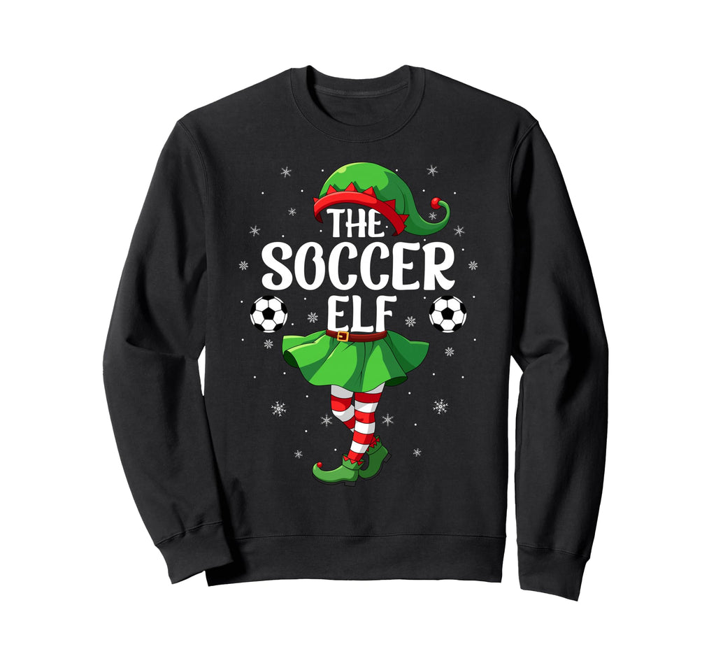 Soccer Elf Elf Squad Family Sweatshirt - Fun Novelty Design for Adults - T-Shirt, Sweatshirt, Hoodie