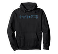 Funny Soccer Heartbeat Ecg Football Goal Hoodie - Streetwear Style Unisex - T-Shirt, Sweatshirt, Hoodie