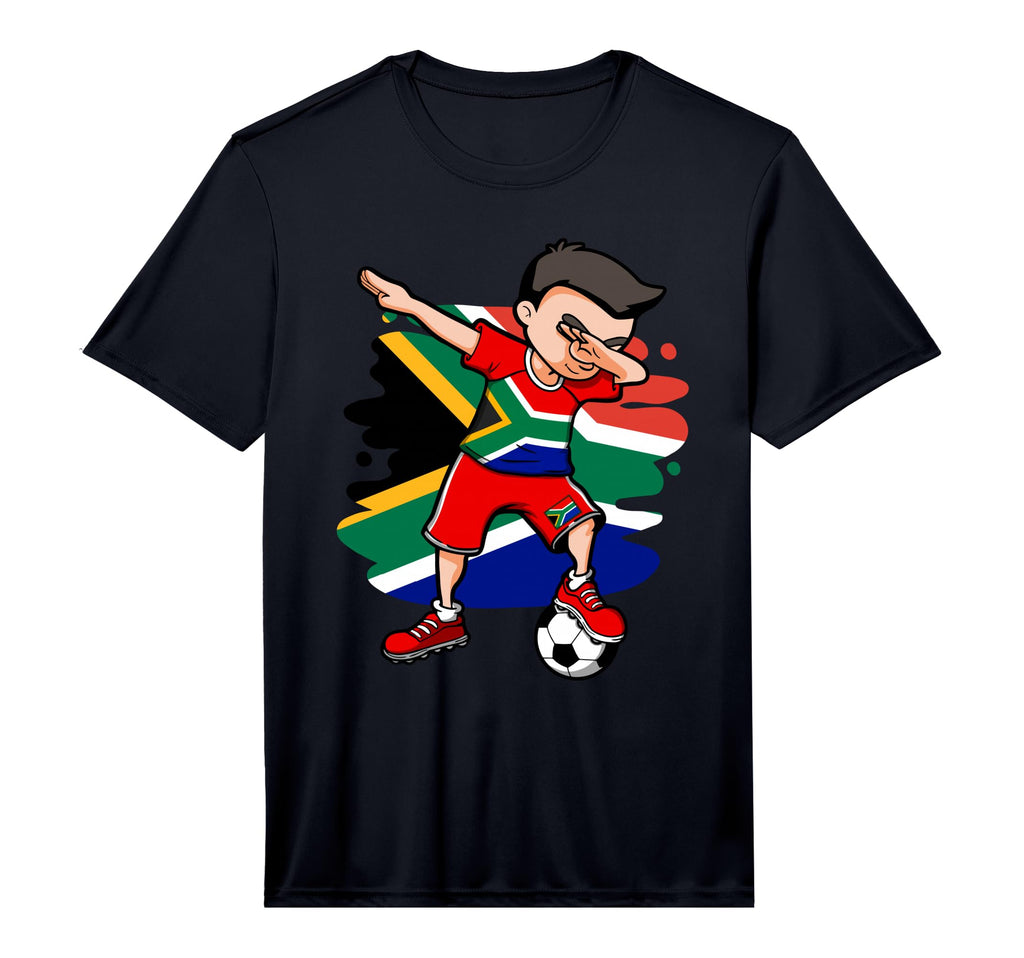Dabbing Soccer South Africa Fans T-Shirt - Fun Novelty Design for Adults - T-Shirt, Sweatshirt, Hoodie