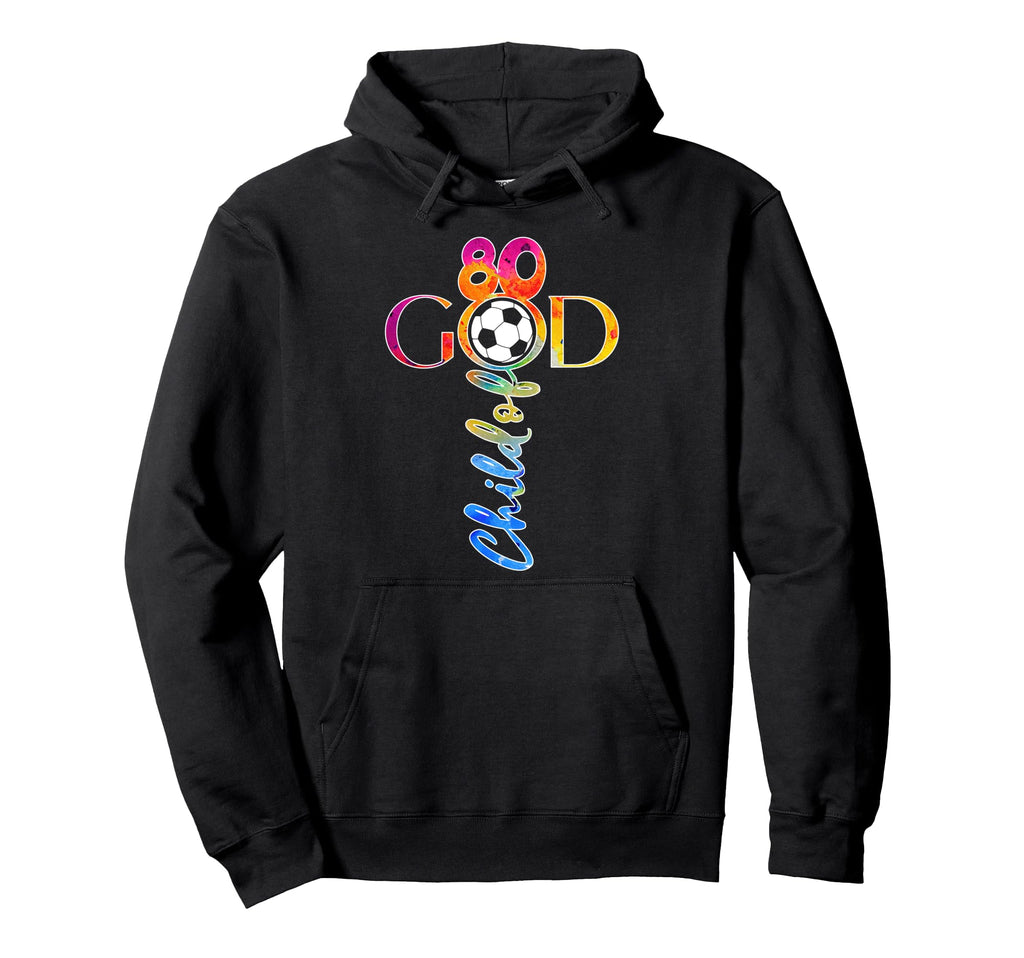 Jesus 80 Years Child God Soccer 80Th Hoodie - Unique Graphic Men Women - T-Shirt, Sweatshirt, Hoodie
