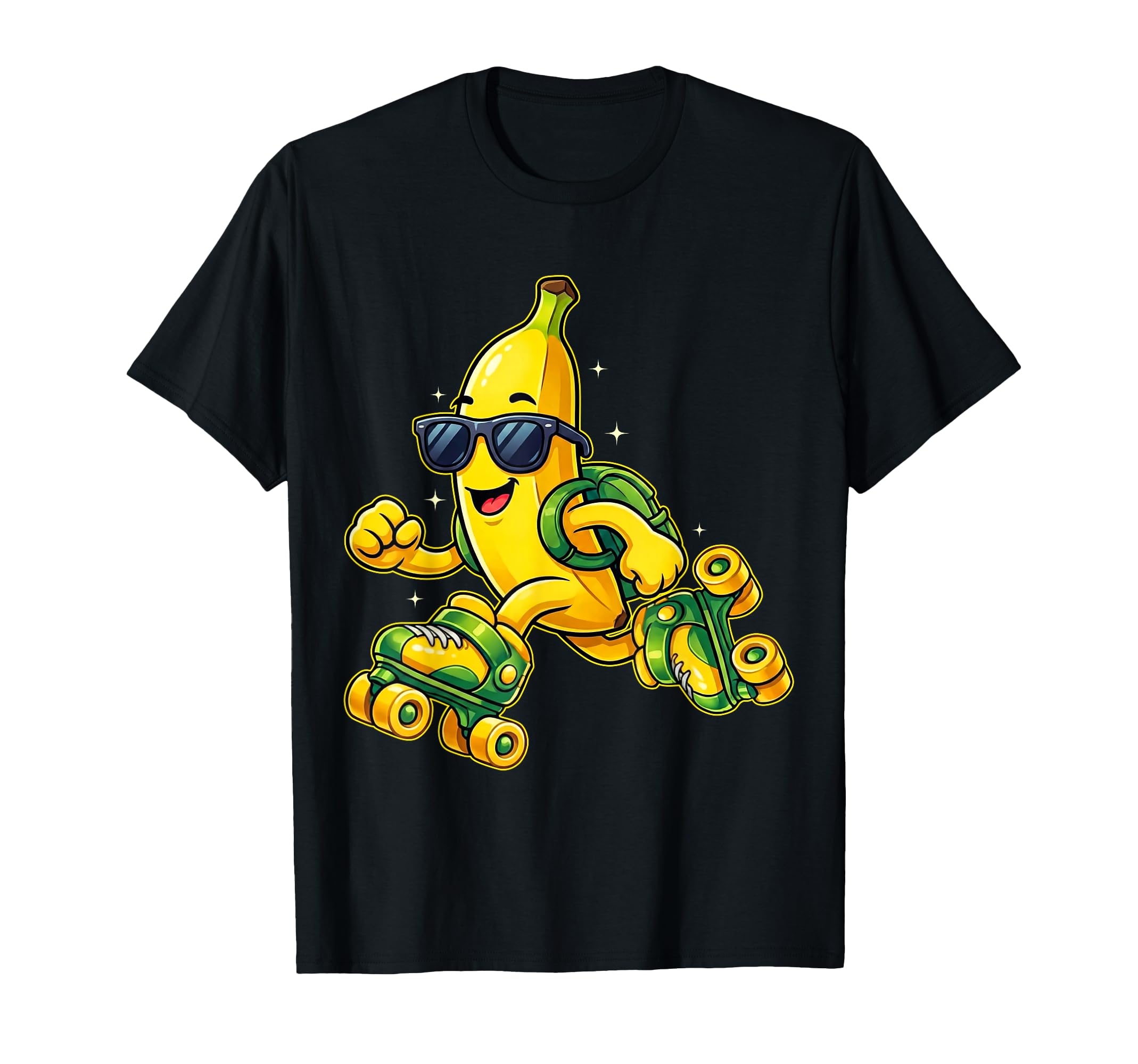 Funny Banana Roller Skates Skater T-Shirt - Casual Everyday Wear Men Women - T-Shirt, Sweatshirt, Hoodie