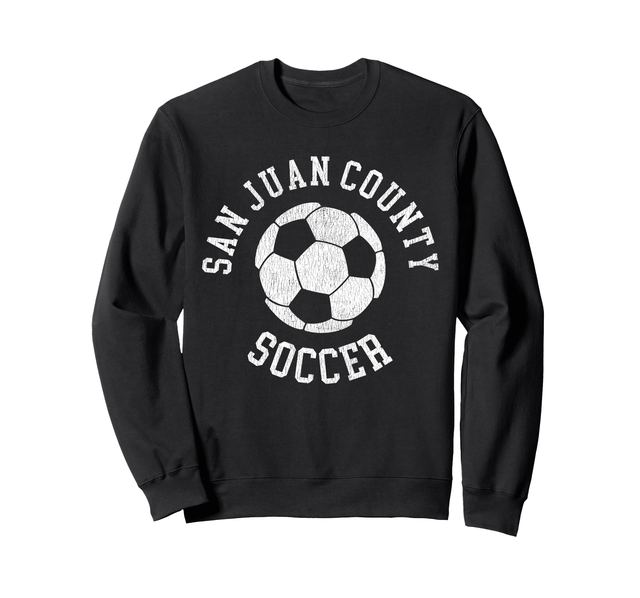 San Juan County Soccer Distressed 90S Sweatshirt - Graphic Print for Adults - T-Shirt, Sweatshirt, Hoodie