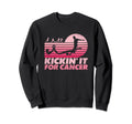 Kickin It Cancer Soccer Ribbon Sweatshirt - Casual Everyday Wear Men Women - T-Shirt, Sweatshirt, Hoodie