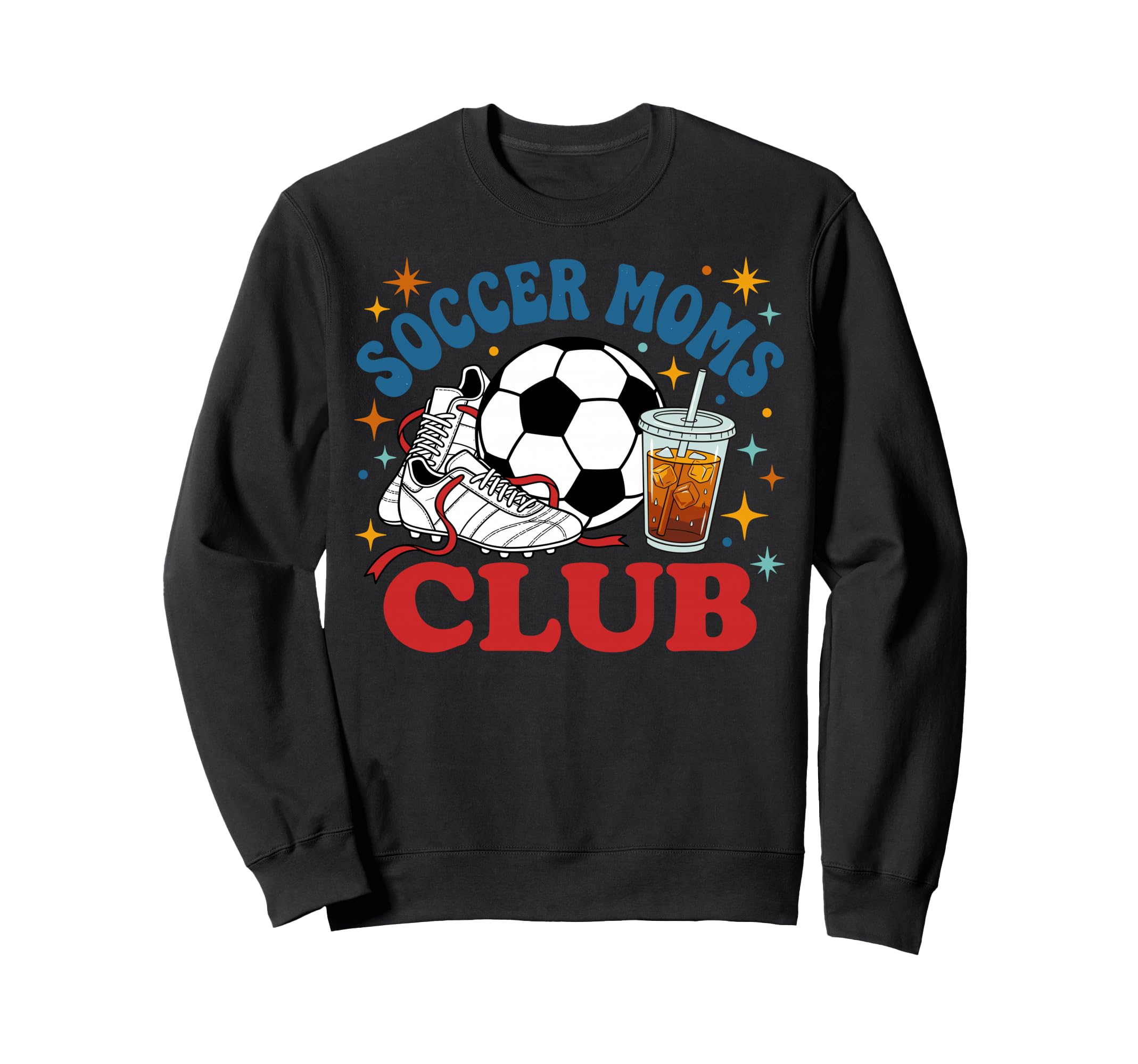Soccer Moms Club Fun Game Day Sweatshirt - Minimalist Print Men Women - T-Shirt, Sweatshirt, Hoodie