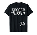 Soccer Mom Jersey Number 74 Favorite T-Shirt - Graphic Print for Adults - T-Shirt, Sweatshirt, Hoodie