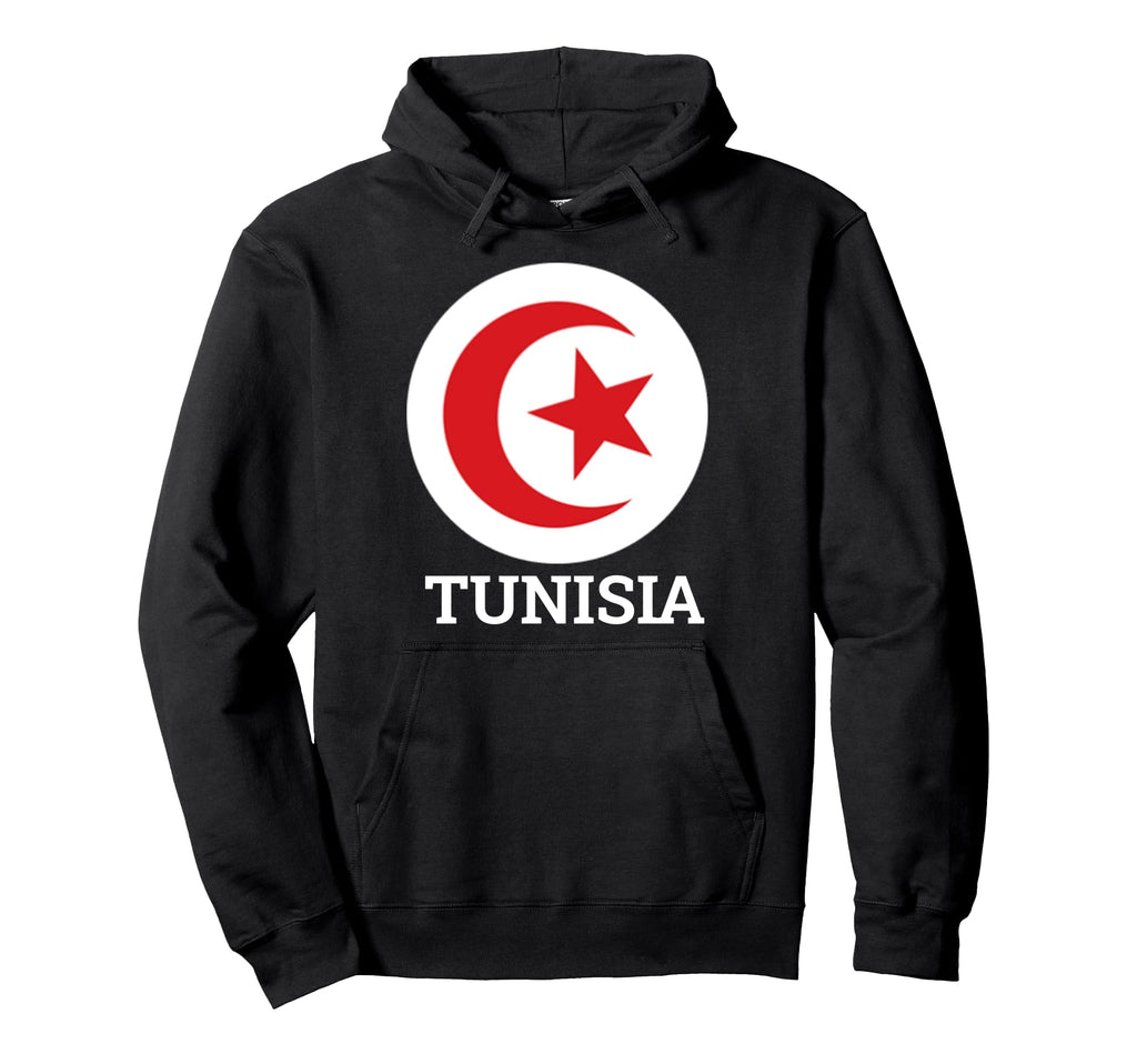Tunisia Football Soccer Jersey Ball Hoodie - Minimalist Print for Adults - T-Shirt, Sweatshirt, Hoodie