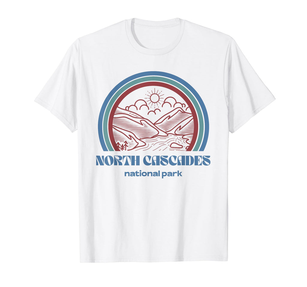 North Cascades National Park Outdoor T-Shirt - Graphic Print Unisex - T-Shirt, Sweatshirt, Hoodie
