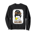 Golf And Tennis Mom Messy Bun Sweatshirt - Casual Everyday Wear Unisex - T-Shirt, Sweatshirt, Hoodie