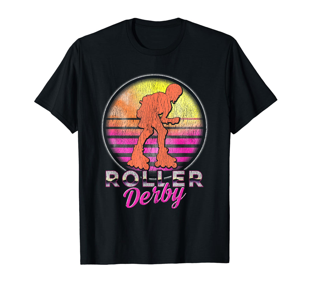 Roller Derby Logo Roller Skate T-Shirt - Minimalist Print Men Women - T-Shirt, Sweatshirt, Hoodie