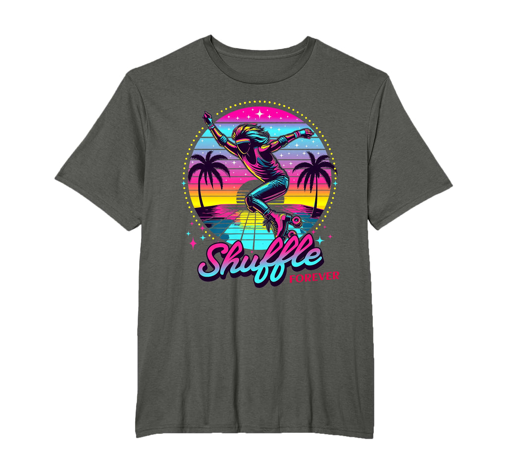 Shuffle Skate Roller Skating 80S T-Shirt - Novelty Apparel for Adults - T-Shirt, Sweatshirt, Hoodie