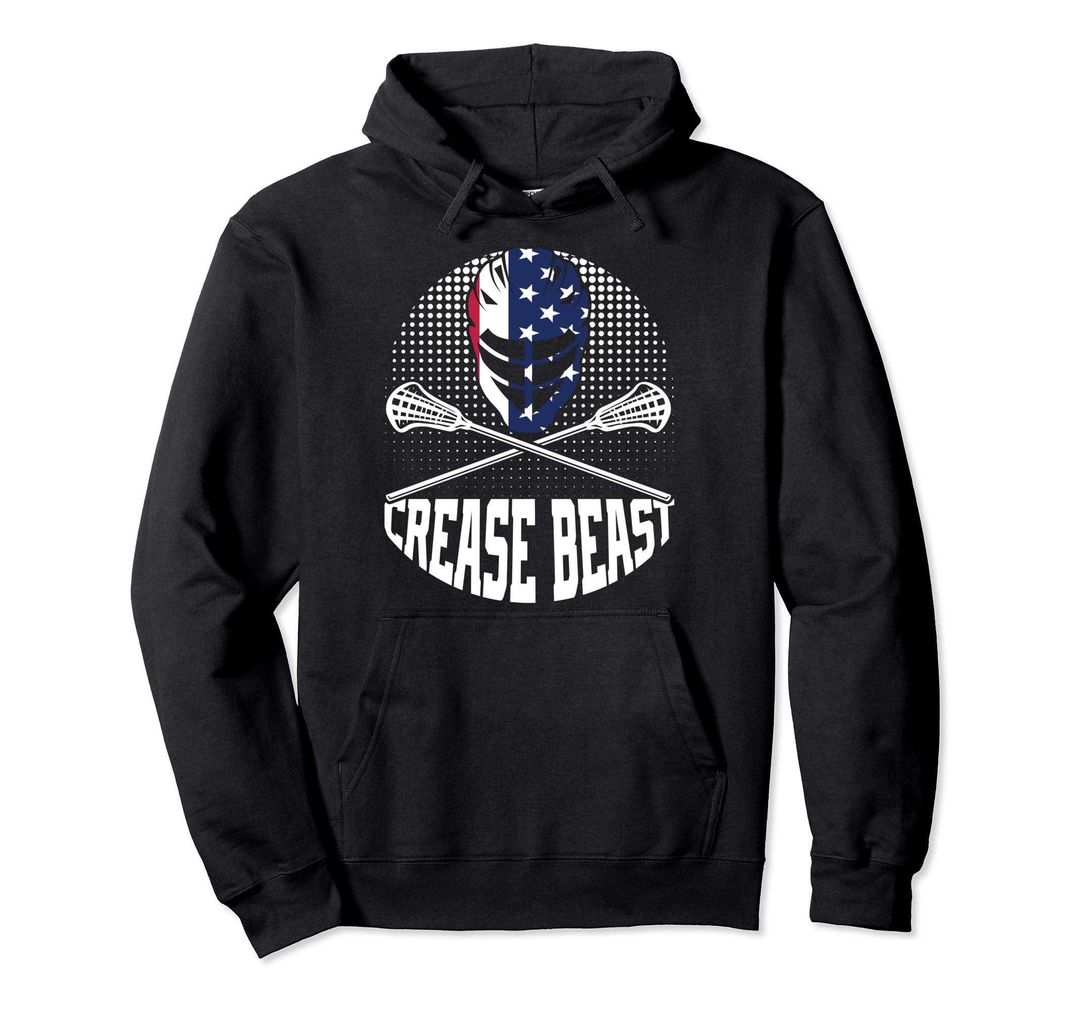 Crease Beast Lacrosse Goalkeeper Hoodie - Streetwear Style Men Women - T-Shirt, Sweatshirt, Hoodie