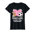 Peace Love Soccer Lover Cow Soccer T-Shirt - Custom Art Print Unisex - T-Shirt, Sweatshirt, Hoodie