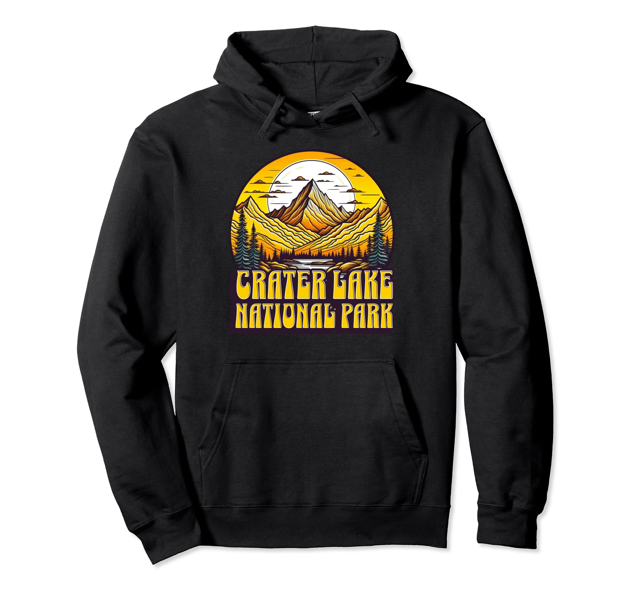 Crater Lake National Park Oregon Usa Hoodie - Custom Art Print Men Women - T-Shirt, Sweatshirt, Hoodie