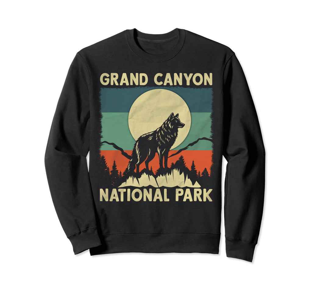 Wolf Grand Canyon National Park Sweatshirt - Graphic Print Men Women - T-Shirt, Sweatshirt, Hoodie