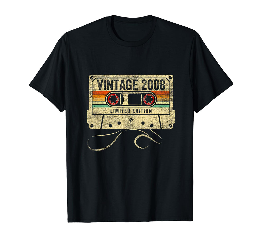 2008 16Th Birthday Cassette Tape 16 T-Shirt - Unique Graphic for Adults - T-Shirt, Sweatshirt, Hoodie