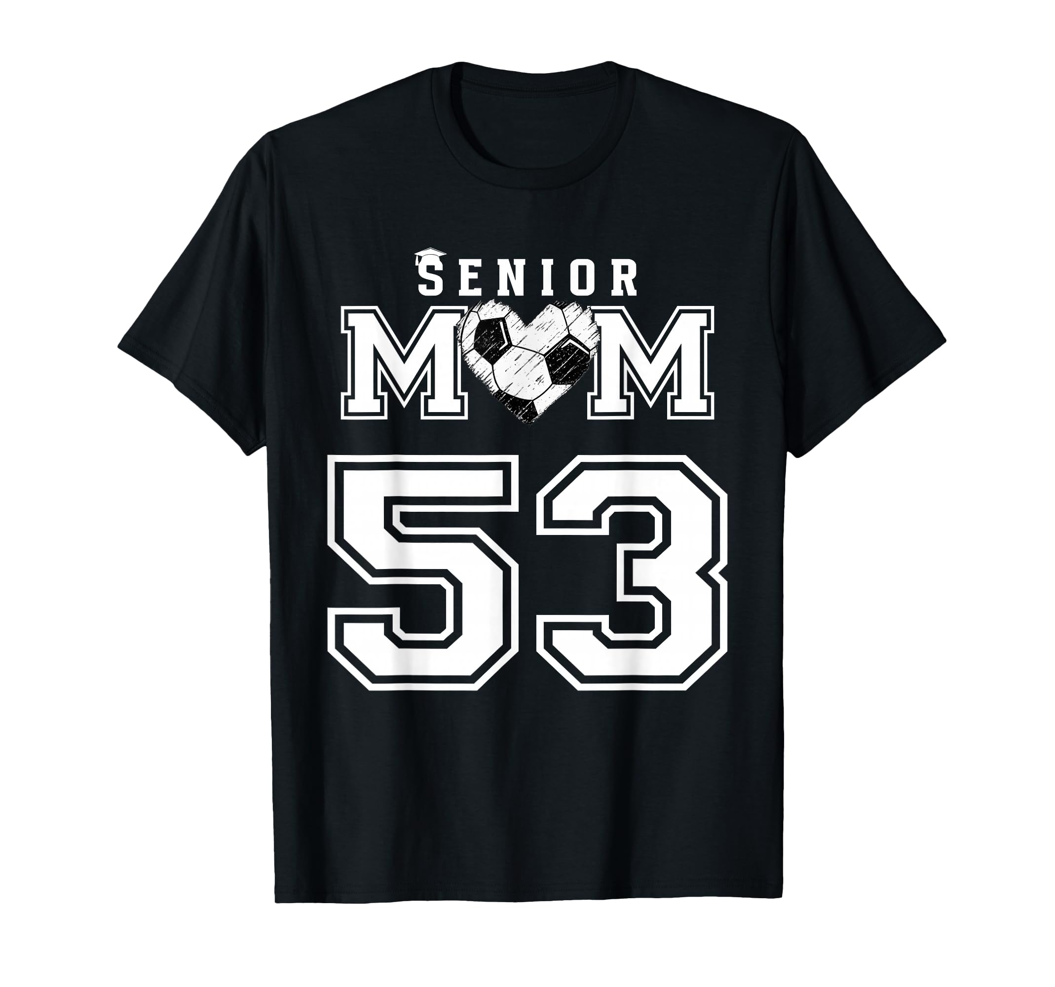 Proud Senior Soccer Mom Custom T-Shirt - Minimalist Print for Adults - T-Shirt, Sweatshirt, Hoodie