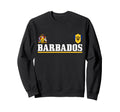 Barbados Heart Pride Soccer Sweatshirt - Minimalist Print for Adults - T-Shirt, Sweatshirt, Hoodie
