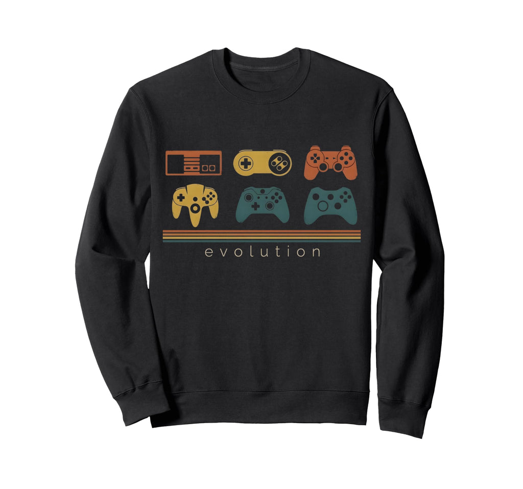 Gaming Evolution Gamers Controller Sweatshirt - Graphic Print Men Women - T-Shirt, Sweatshirt, Hoodie