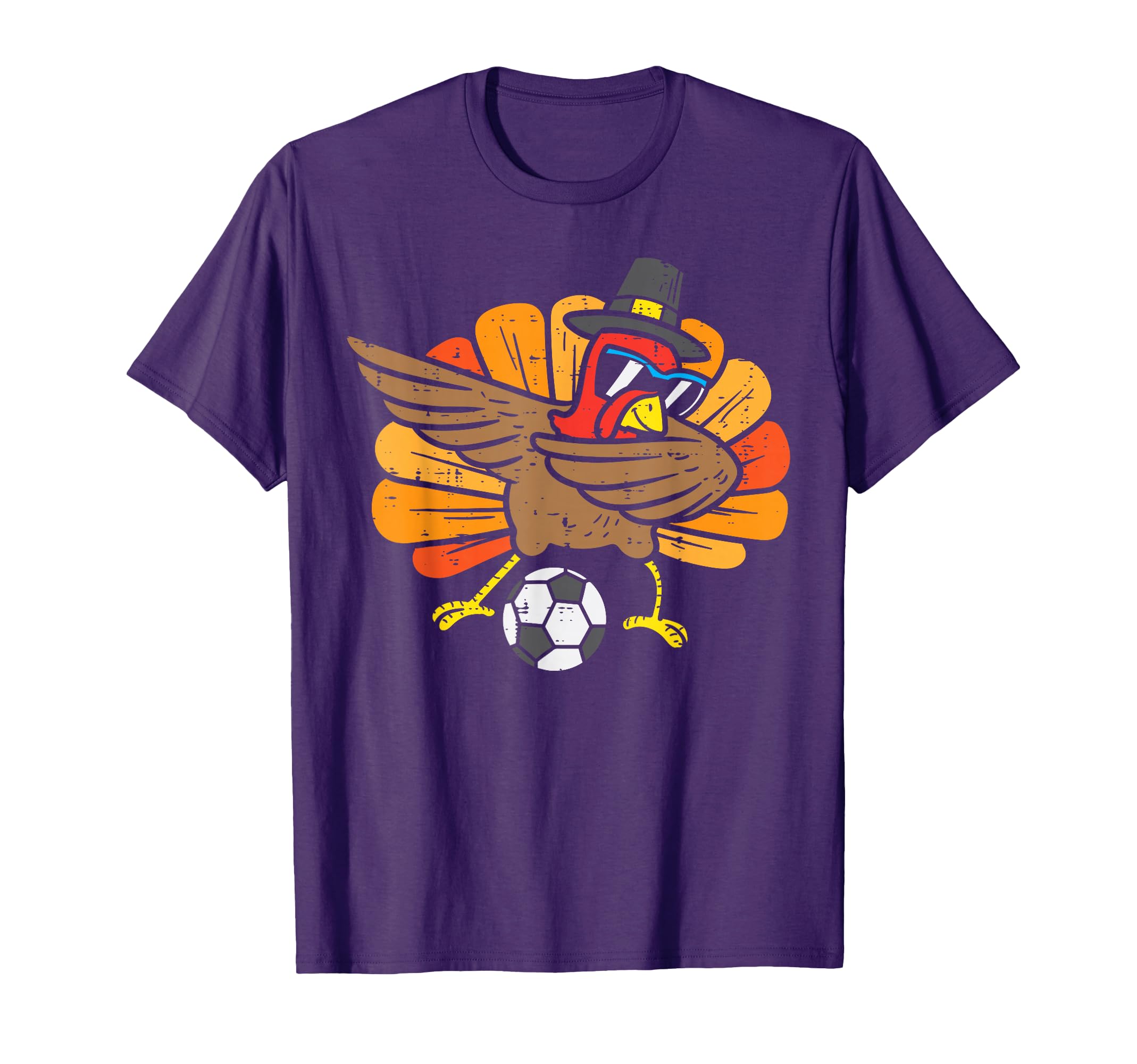 Turkey Dab Soccer Football Thanksgiving T-Shirt - Aesthetic Graphic Unisex - T-Shirt, Sweatshirt, Hoodie