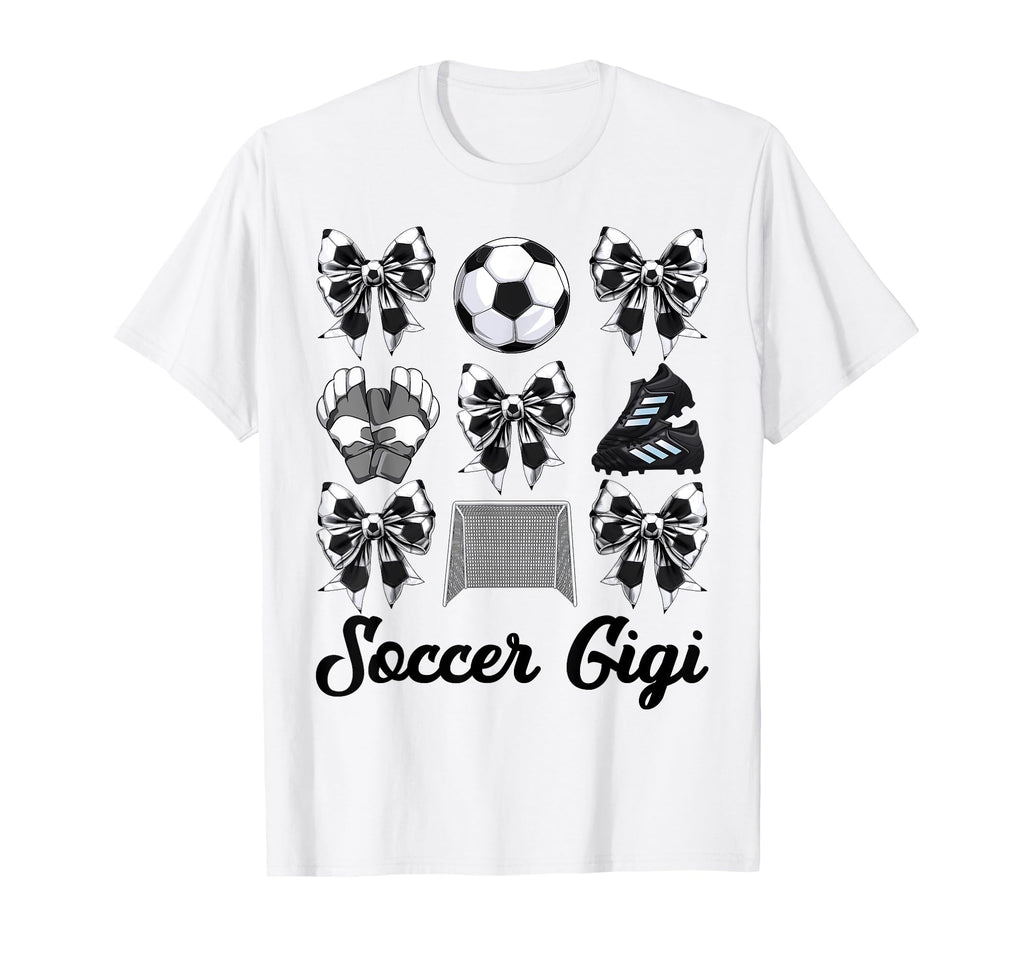 Soccer Gigi Bow Soccer Mom Mommy T-Shirt - Streetwear Style Men Women - T-Shirt, Sweatshirt, Hoodie