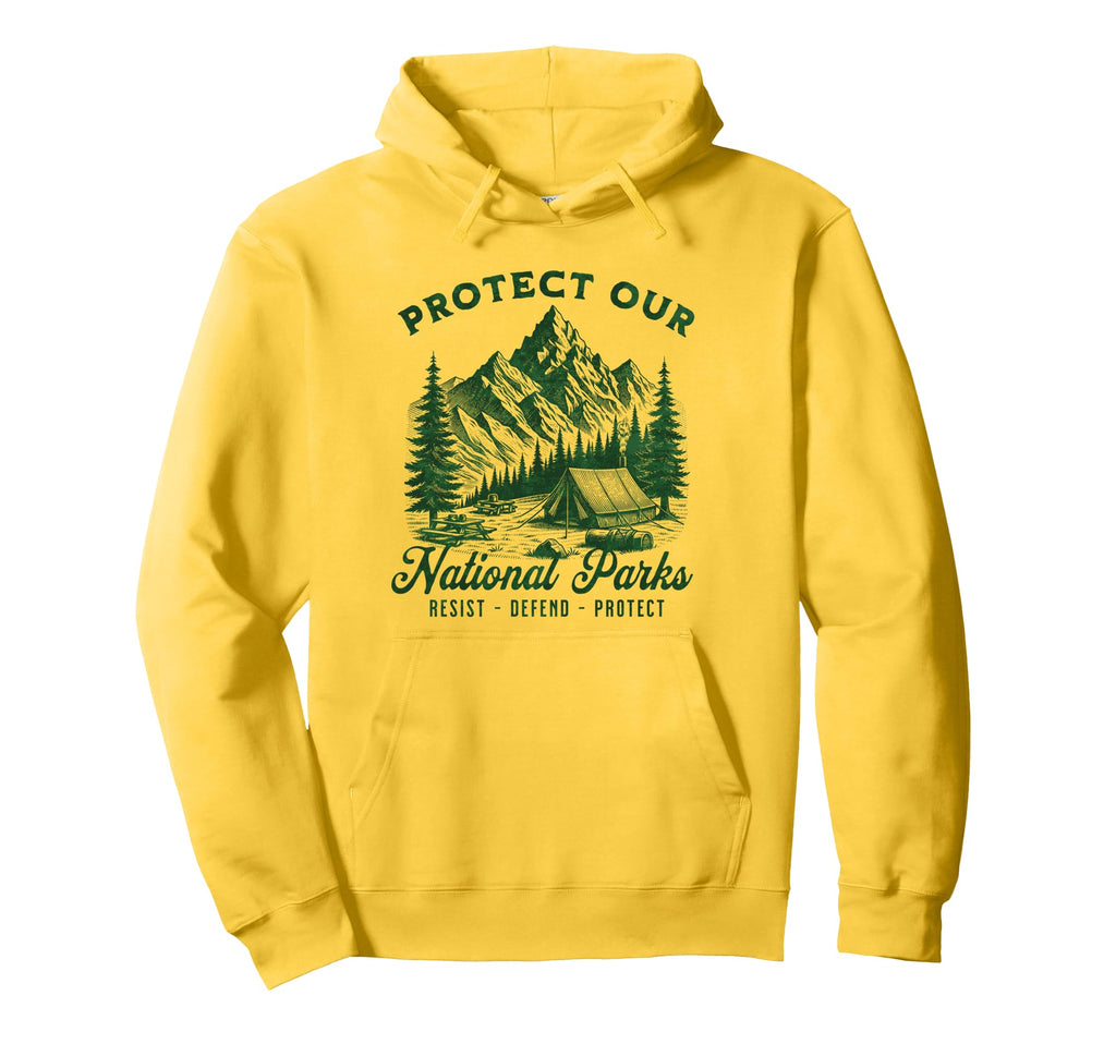 Protect National Parks Defend Hiking Hoodie - Novelty Apparel Men Women - T-Shirt, Sweatshirt, Hoodie