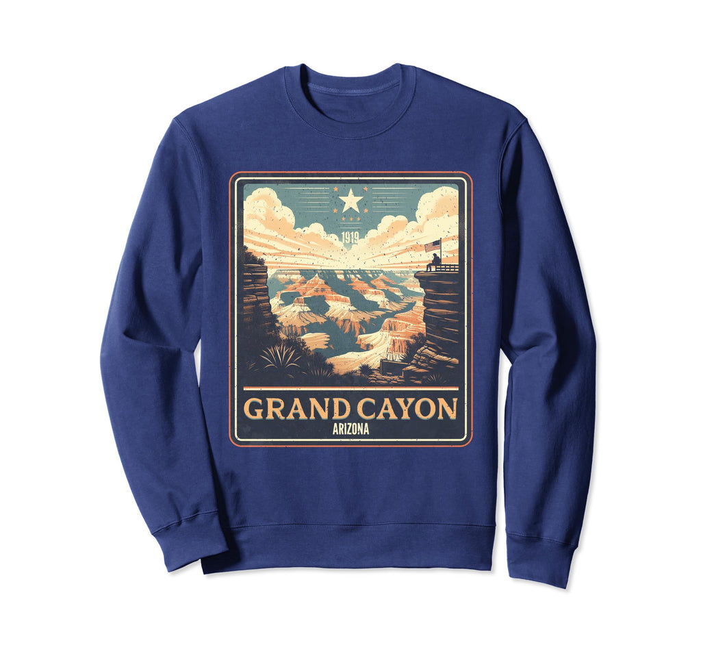 Grand Canyon Arizona National Park Sweatshirt - Minimalist Print for Adults - T-Shirt, Sweatshirt, Hoodie