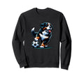 Bernese Mountain Dog Soccer Sweatshirt - Fun Novelty Design for Adults - T-Shirt, Sweatshirt, Hoodie