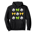 Soccer Balls Bows Womens Soccer Player Hoodie - Trendy Graphic Unisex - T-Shirt, Sweatshirt, Hoodie