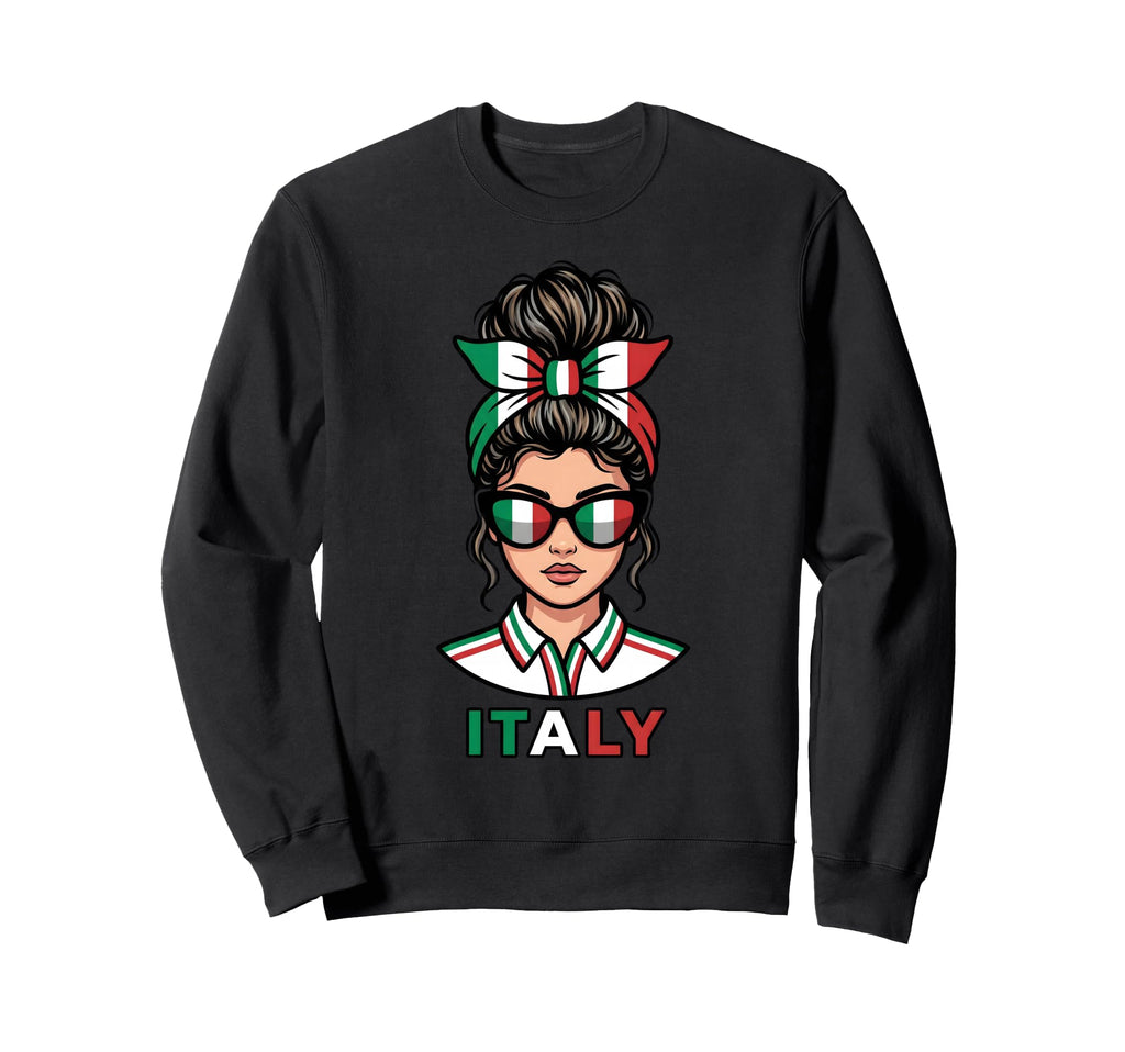 Italia Italy Italian Flag Travel Hoodie - Aesthetic Graphic Men Women - T-Shirt, Sweatshirt, Hoodie