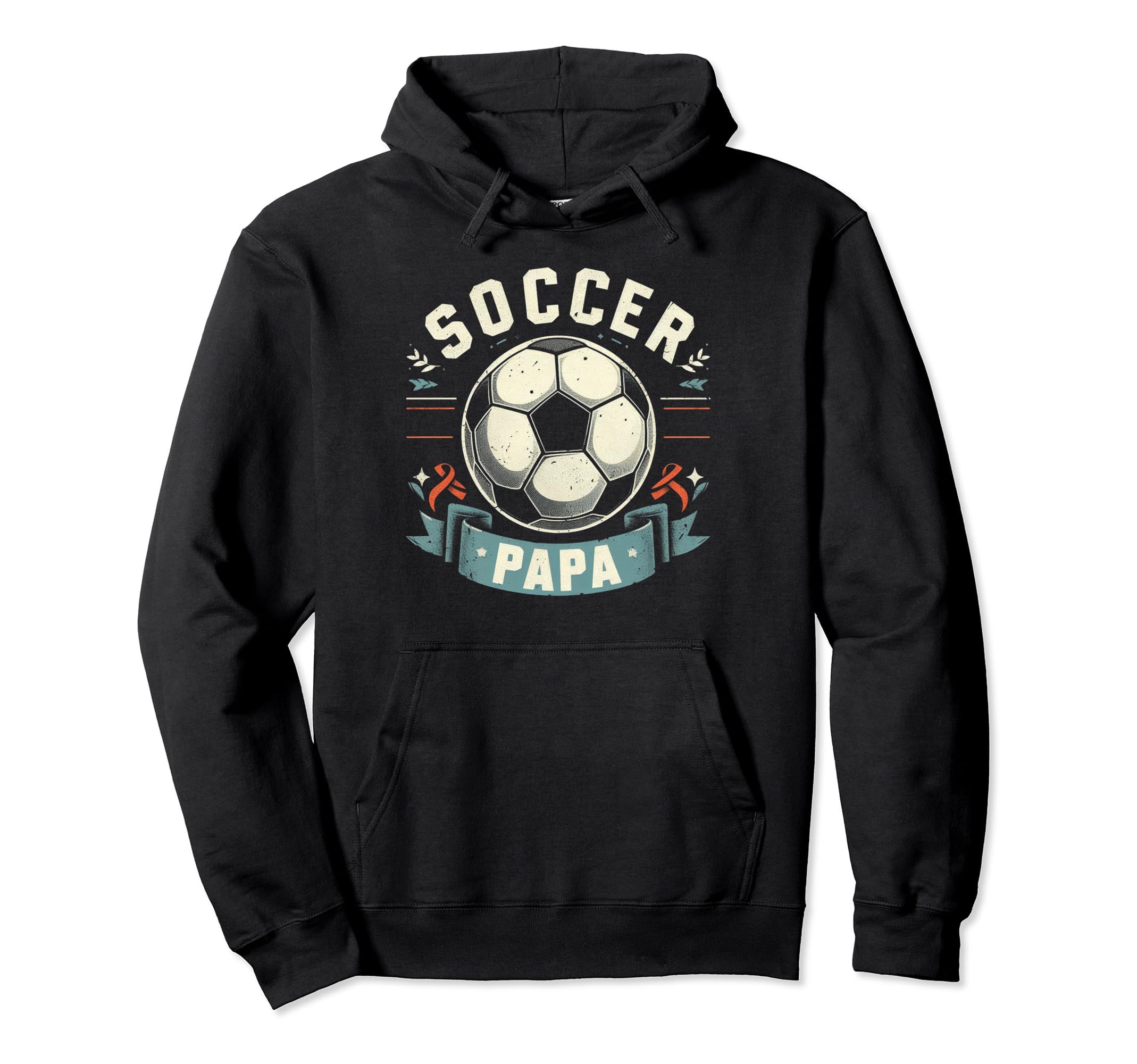 Soccer Papa Family Matching Dad Fathers Hoodie - Streetwear Style Unisex - T-Shirt, Sweatshirt, Hoodie