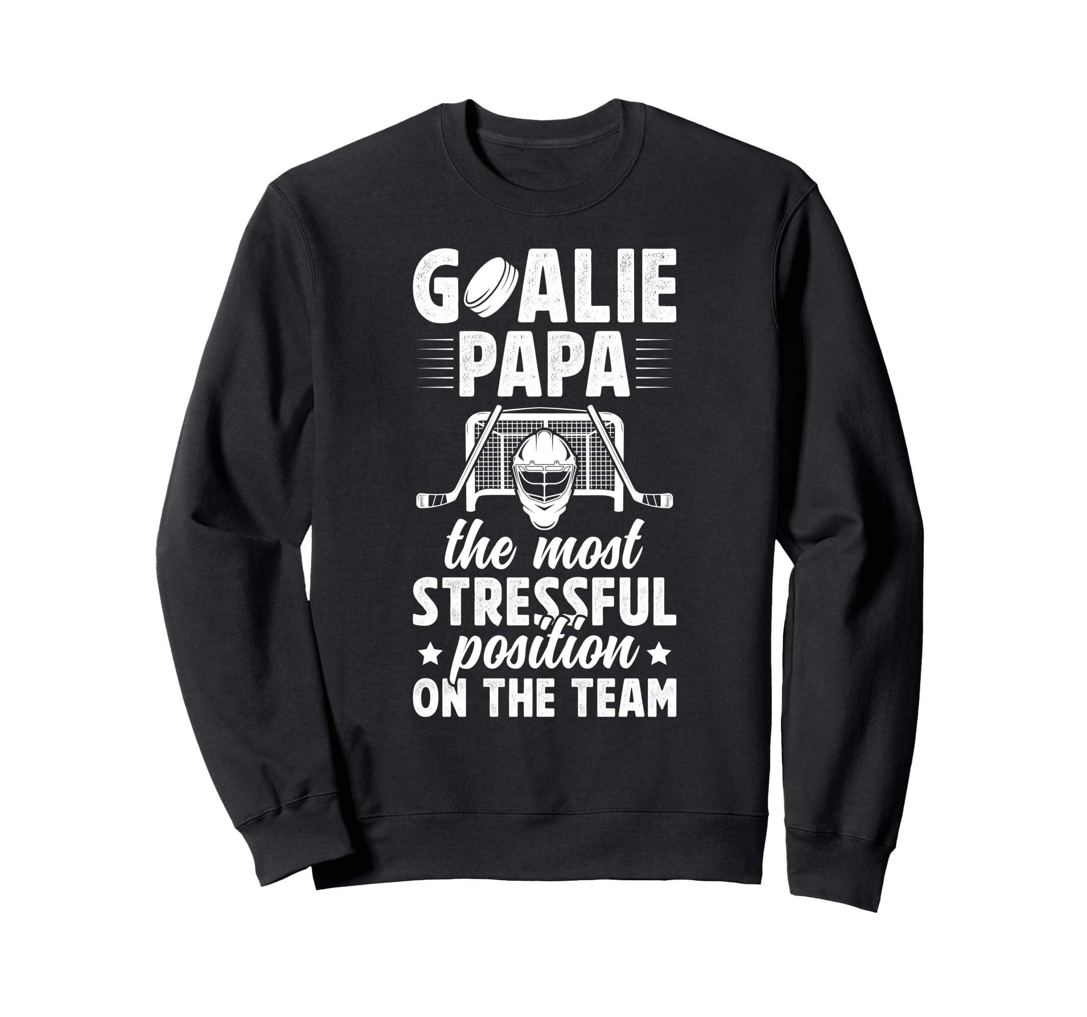 Funny Hockey Goalie Papa Ice Sweatshirt - Custom Art Print Men Women - T-Shirt, Sweatshirt, Hoodie