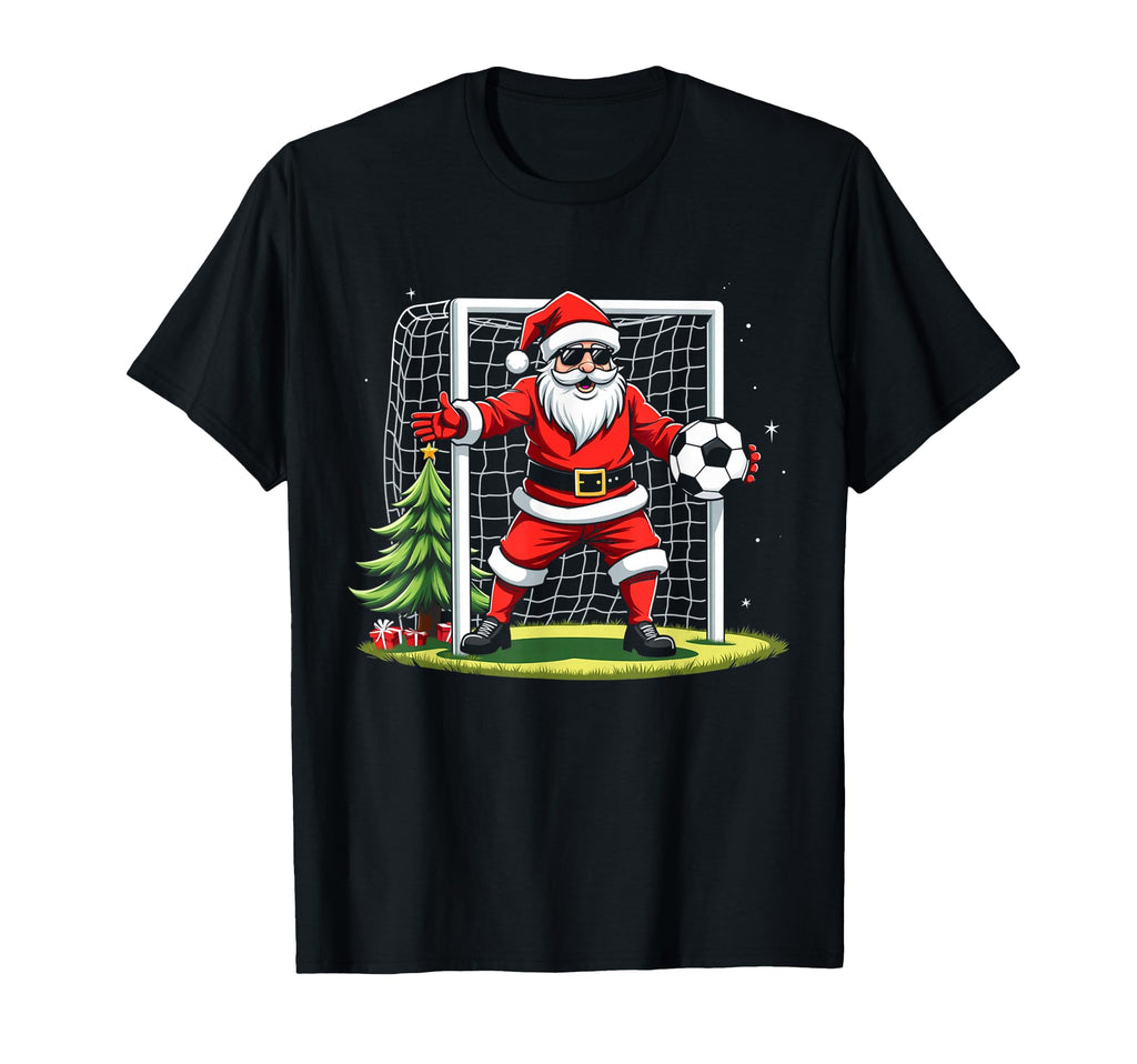 Santa Plays Soccer Soccer Player T-Shirt - Streetwear Style Men Women - T-Shirt, Sweatshirt, Hoodie