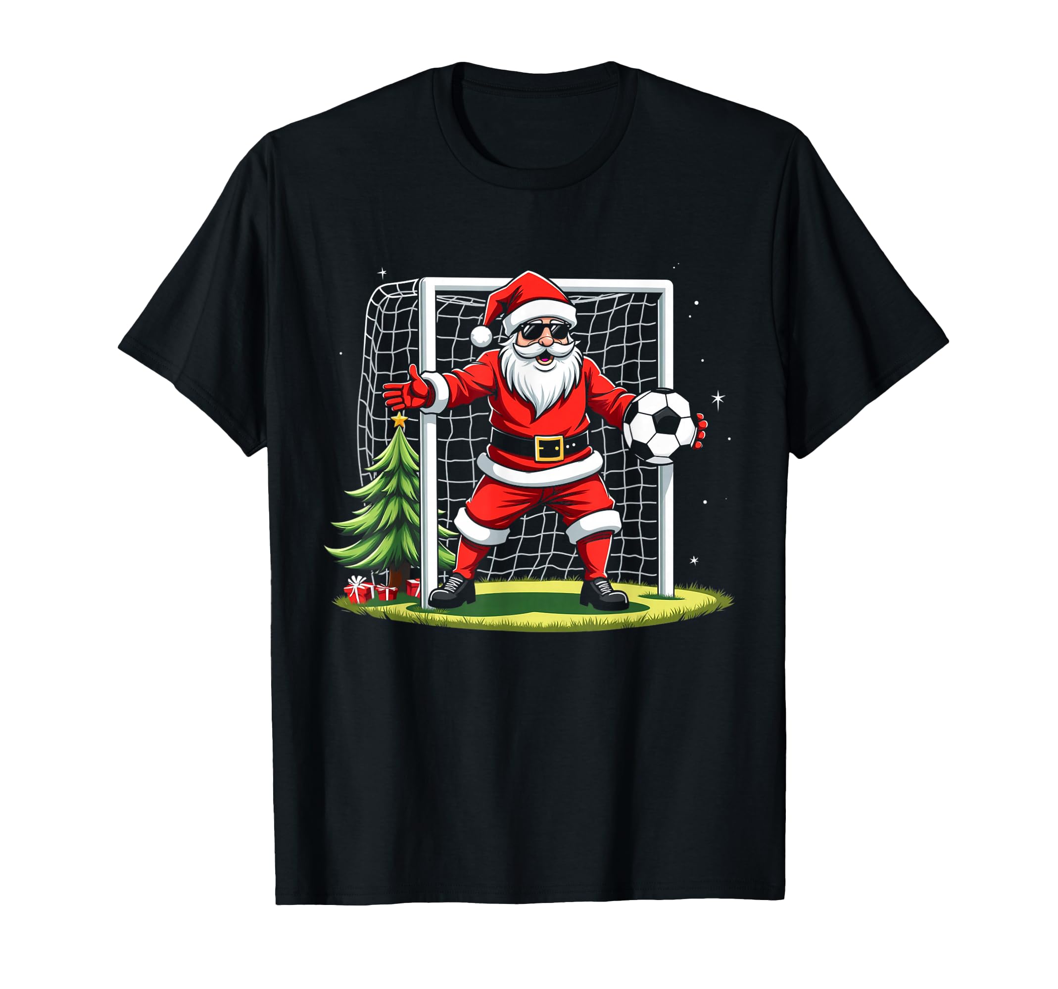 Santa Plays Soccer Soccer Player T-Shirt - Streetwear Style Men Women - T-Shirt, Sweatshirt, Hoodie