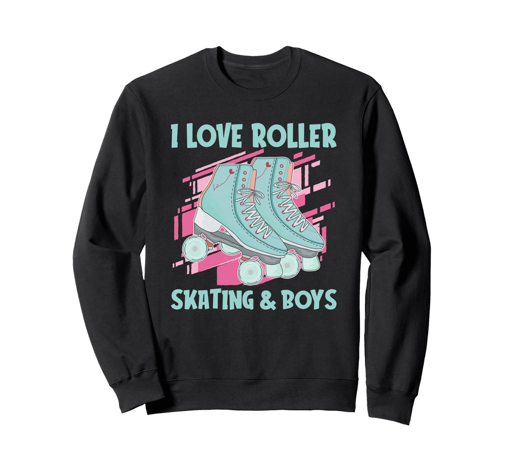 I Love Roller Skating And 70S Sweatshirt - Custom Art Print for Adults - T-Shirt, Sweatshirt, Hoodie